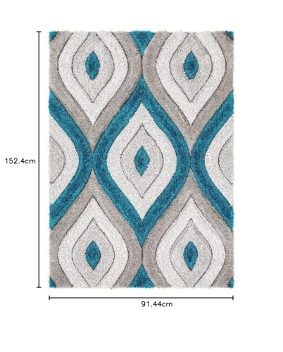 Image of Shaggy Carpet for Living Room 8X10 FEET Fluffy Plush Area Rug, Thick Fur Floor Carpet Modern Cozy Rug for Home Decor, Kids Room Bedside Hall, Durable Comfortable Shaggy Rug (Ivory-Yellow X)