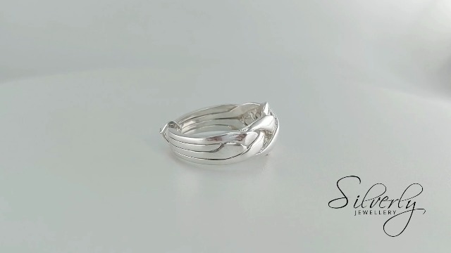 Amazon.com: Silverly Puzzle Rings Women Sterling Silver - 925