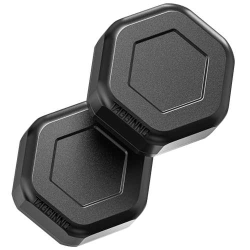 2 Pack Tagginnc AirTag Magnetic Case – Ultra Strong Magnet & Discreet Hexagonal Nut Design with Non-Slip Base, Waterproof & Shatterproof, Compatible with Apple AirTag Gen 1st&2nd