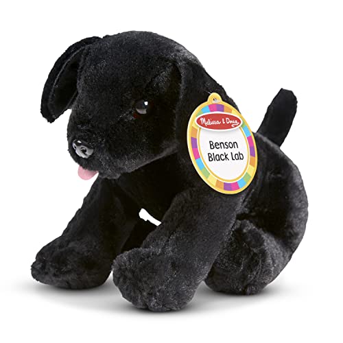image for Melissa & Doug Benson Black Lab - Stuffed Animal Puppy Dog - Extra Lar