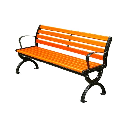 Banc de jardin de parc en bois massif avec dossier 47 pouces chaise de loisirs