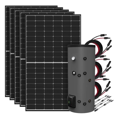 Offgridtec Impianto solare da 2,2 kWp con caldaia Fothermo da 200 l per il trattamento dell'acqua calda