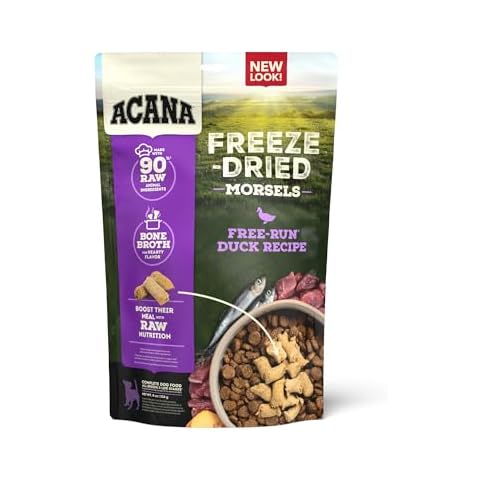 ACANA Freeze Dried Dog Food & Topper, Grain Free High Protein Free-Run Duck Recipe, 8oz Cover