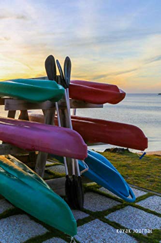 KAYAK JOURNAL: The perfect notebook to record/track 60 kayaking trips in this personal 6x9" journal & log book.