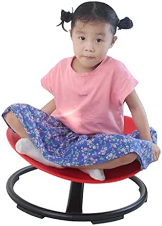 MAMABO Kids Swiel Chair, Sensory Spinning Seat for Kids, Physical Therapy Sensory Training Toys, Children Indoor Outdoor Activity Toy (Color : Red)