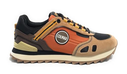 Colmar Sneaker Travis Sport Division (Arancione, Sistema Taglie Calzature EU, Adulto, Uomo, Numero, Media, 40)