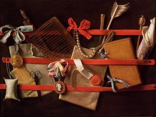 Affiche Toile un trompe-l'œil Samuel Van Hoogstraten Décoration Salon 60x90cm