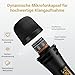TONOR Mikrofon kabellos, drahtloses Funkmikrofon Wireless Microphone Handmikrofon dynamisch Microfono Mic mit Empfänger, 60 m für Verstärker PA Anlage Karaoke Hochzeit Party Konferenz TW310 Schwarz