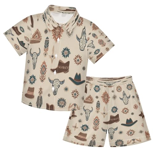 Image of Boccsty Ice Cream Drip Boy Summer Shorts Sets Hawaiian Toddler Boys T-Shirt & Pants 2 Pcs 3T-10T