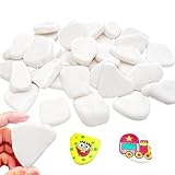 LINYIJOY 15 Stück Steine zum Bemalen 3-8cm Flache Steine Extra Glatt & Kratzfrei, Kieselsteine zum Bemalen für DIY Basteln Malerei Dekoration Blumentöpfe Geschenk Kinder Erwachsene