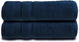 Allure Zero Twist Face Cloths Pack of 4 30 x 30cm, 100% Egyptian Cotton Flannels (Baby Blue)