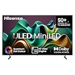 Hisense 55U6NQ 139 cm (55 Zoll) Fernseher 4K Mini LED ULED HDR Smart TV, 60Hz, HDMI 2.0, Game Mode Plus, Dolby Vision & Atmos, Bluetooth, Alexa Built-in, Anthrazit, [2024]