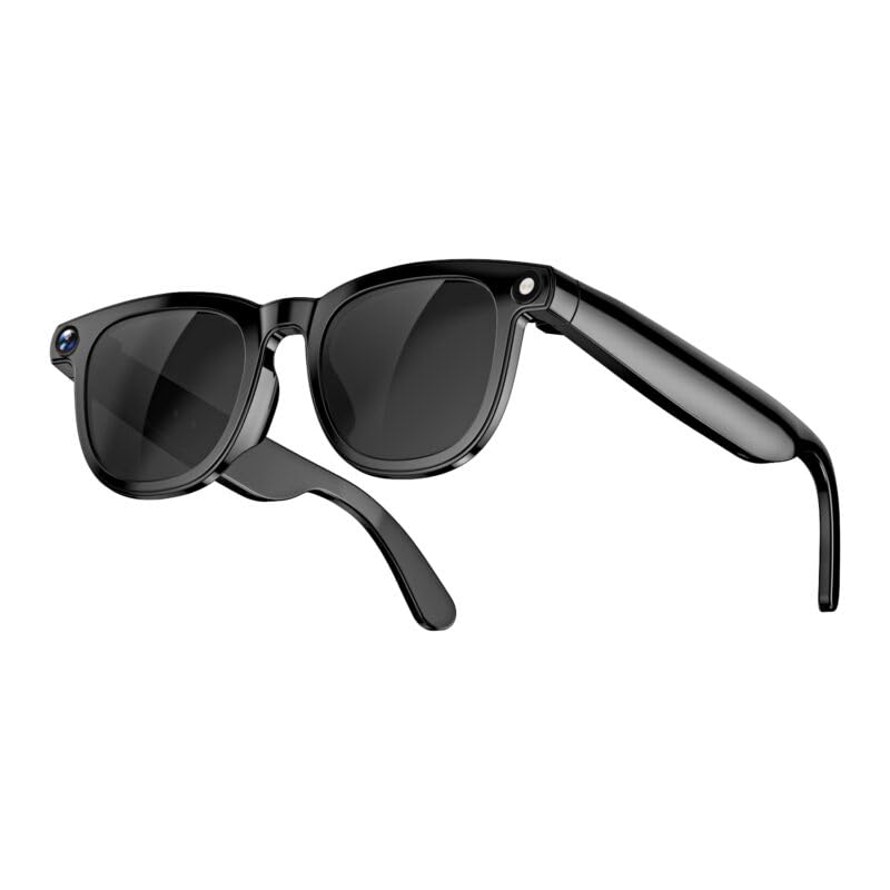 Image of Aeoss Smart AI Glasses with 8MP HD Camera, Bluetooth Audio, Object Recognition, Real-Time Voice Translation, and Dual Lenses (Photo & Video Recording, Open-Ear Music, Touch Control) for Men & Women