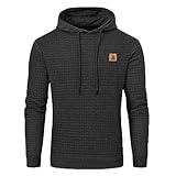 Sweat à capuche Basic cut pour homme en jersey côtelé élastique aux manches et à l'ourlet