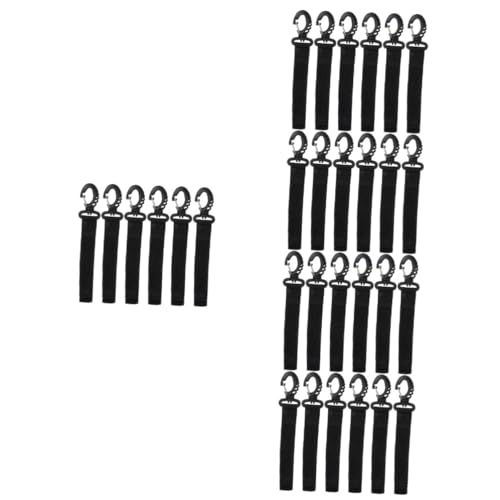 Yardwe 5 Juegos Gancho De Remo Correa De Caña De Kayak Correa De Seguridad para Kayak Correa para Kayak SOGA Correa De Remo De Kayak Cordón De Seguridad Nylon Black 6 Piezas * 5