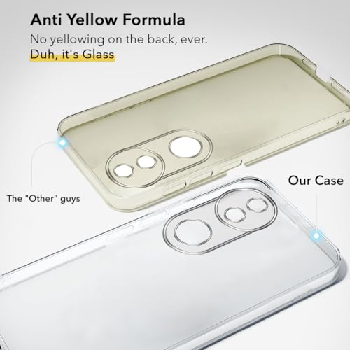 Image of Jkobi Lifetime Anti-Yellow Clear Back Cover Case for Vivo T4R (Sleek Hard Crystal | Shockproof and Camera Protection)