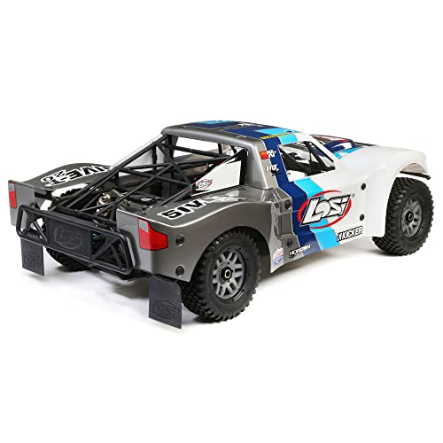 Losi Rc Truck 1/5 5Ive-T 2.0 V2 4 Wheel Drive Sct Gas Bnd Transmitter Receiver Charger Fuel And 2-Cycle Oil Not Included Gray/Blue/White Los05014V2T1 #TOP6