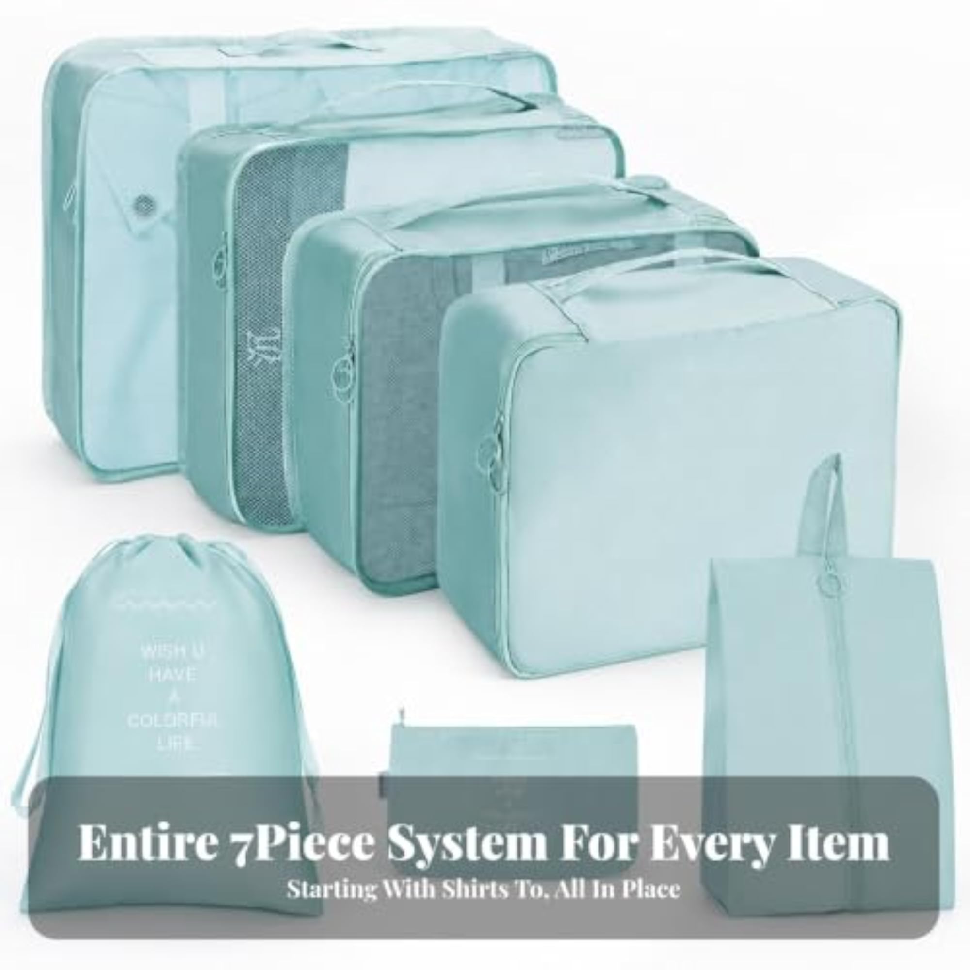 7-Piece Space-Saving Packing Cube Set