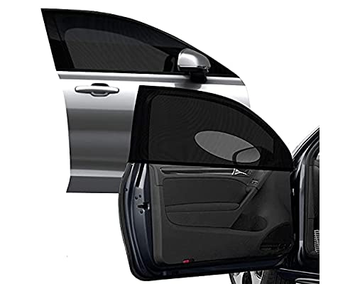Astroai Car Window Shade, Front Side Window Sun Shade Blocks Sun, Glare And Uv Rays For Baby–Car Sunshades Universal Fit Up To 29.5”H X 35.4”L(2 Pack, Black) #TOP29