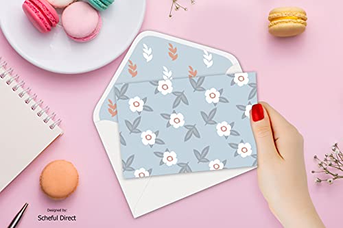 Blank Cards With Envelopes All Occasion 40-Blank Note Cards With Envelopes & Stickers | 4” X 6” Blank Greeting Cards Stationary Cards Set | Assortment Of Colored Stationary Plain Greeting Cards. #TOP4