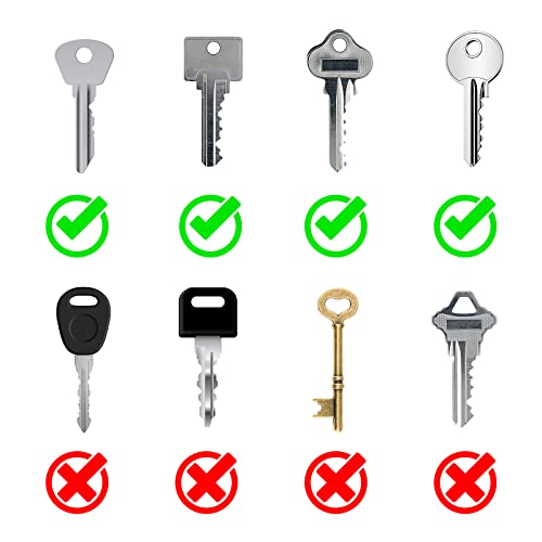 Prasacco 40 Stück Schlüsselkappen, Bunter Schlüsselabdeckungen 8 Farben Runde PVC Schlüsselkappen Kunststoff Schlüsselkennzeichnung Set (Innendurchmesser 1,6 cm)