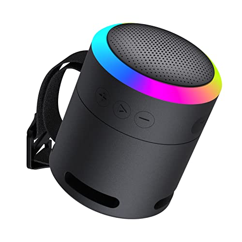 Altavoz Bluetooth, altavoz portátil inalámbrico LENRUE, altavoces impermeables IPX6 con luces RGB para el hogar, al aire libre, barbacoa, viajes Cover