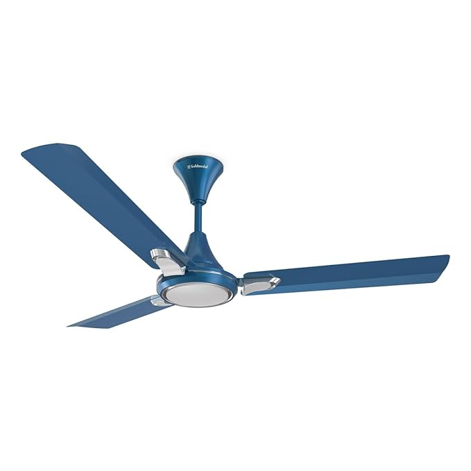 Goldmedal Senora 1200 mm BEE Certified Star Rated Decorative Ceiling Fan Anti Dust High Air Delivery High RPM 2 years Warranty (Cobalt Silver)