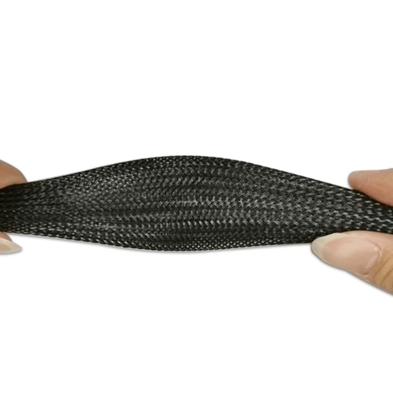 10m Insulated Braid Sleeving Wire Expandable Cable Sleeve Nylon Braided Tube, For Protection And Tightening Of Wires Power Cords(10mm)
