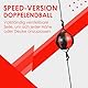 MaxxMMA Double End Speed Ball, Boxing Speed Ball, Reflex Dodge Ball, Punching Speed Ball, MMA Training Ball, einschließlich Pumpe, Schnüre, Ring Locking