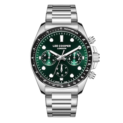 Lee Cooper Men’s Multi Function Metal Strap Watch LC08215.370 Silver