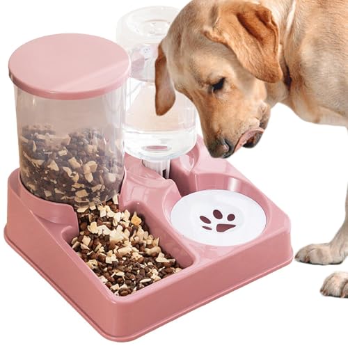 Cuenco De Agua Automático Para Perros - Comedero Inteligente Para Gatos 2 En 1, Comedero Y Bebedero Para Mascotas | Cuenco Automático De Agua Y Comida Para Mascotas, Dispensador De Comida Para Perros,
