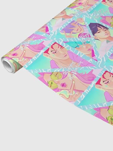 KPop Demon Hunters Wrapping Paper - Officially Licensed (Saja Boys,
