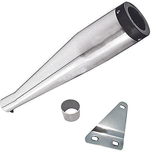 Bike 78M Silencer Exhaust Glasswool Cobra Chrome Front Black Bullet Filter Exhaust With Zed Clamp & Bush for Royal Enfield Bullet Classic