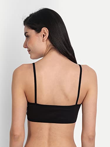 Image of Aimly Women's Cotton Non-Padded Non-Wired Low Coverage Sports Bra Pack of 3