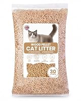 30L Cat Litter Wooden Pellets - Ultra Absorbent & Biodegradable Wood Pellet Cat Litter, Eco Friendly with Odour Control, Soft Non-Clumping Bedding Made from Virgin Scandinavian Timber