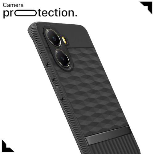 Image of Shockproof Case for Poco X7 Pro 5G | Full Camera Protection | TPU Flexible Back Cover for Poco X7 Pro 5G (Matte Black)