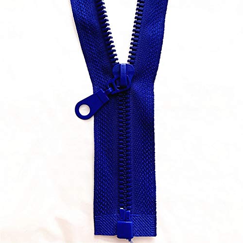 Cremalleras para Coser Cremallera de plástico 2 Piezas Cremallera de Resina, Apertura de Apertura automática Cremallera de plástico, 5#25-70 cm Desmontable, para Coser