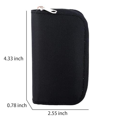 Image of ELV Portable Memory Card Storage Wallet Protective 22 Slots SD Card Carrying Case, Durable, Compact, Travel-Friendly, Organize and Protect Your SD, TF, MicroSD Cards | Ideal for Photographers