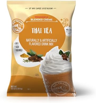 Big Train Dragonfly Thai Tea Blended Crème Beverage Mix, 3.5 Pound (Pack of 1)