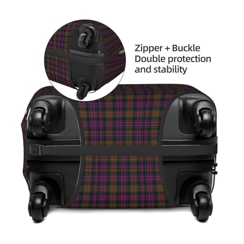 Clan Macdonald Tartan Luggage Cover, Protective Washable Suitcase Cover - Travel Fashion Elastic Suitcase Protector X-Large4