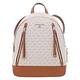 Michael Kors Brooklyn Medium Backpack Vanilla/Acorn One Size