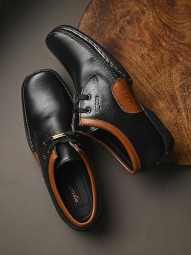 Image of egoss Formal Lace-Up Shoes for Men | Genuine Leather | Stylish & Comfortable | Perfect for Office, Party G-354