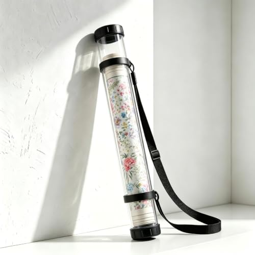 OWOOSNI Playmat Tube, Poster Tube, Mahjong Mat Storage Tube, 37''×2.87" Poster Storage Tube, Mahjong Mat for Table, Mahjong Accessories, Blueprint Storage, Cardboard Tubes(1 Pack)