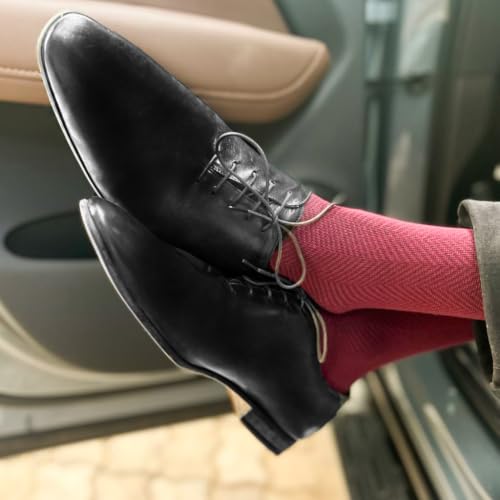 Image of Mint & Oak Long Socks For Men, Soft Cotton Calf Length Socks, Colorful Sock Gift For Men, Full Length & Odour Free, Funky Socks - Gift Box of 3