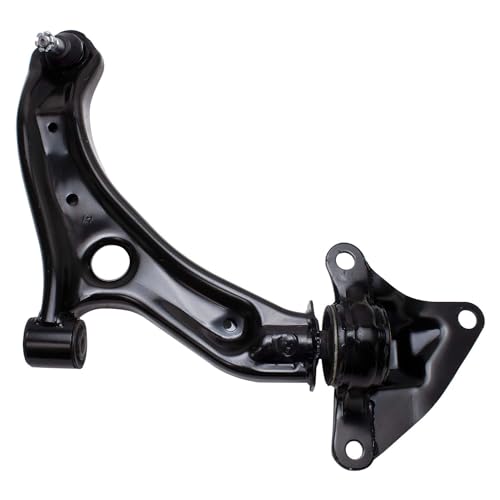 Image of Detroit Axle - Front Lower Control Arms Kit for 2009-2014 Honda Fit, 2010-2011 Insight, 2 Lower Control Arms w /Ball Joints, 2 Outer Tie Rods Replacement