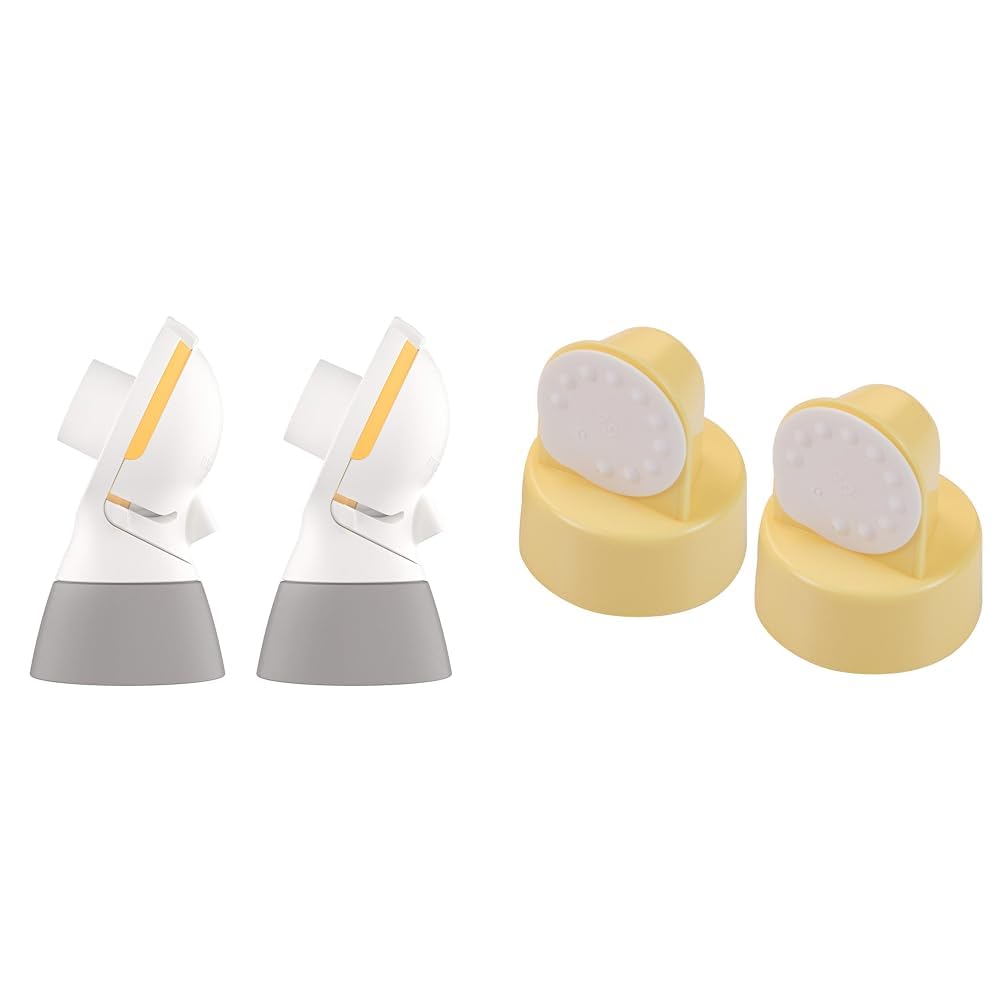 Medela PersonalFit Flex Replacement Connectors Compatible with Pump in Style MaxFlow, Swing Maxi and Freestyle Breast Pumps, Medela Spare Valves and Membranes for All Medela Breast Pumps Except Sonata and Freestyle, 2 per Count
