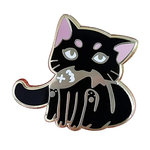 Broche de chat creux pour femmes et boucle de châle en cardigan