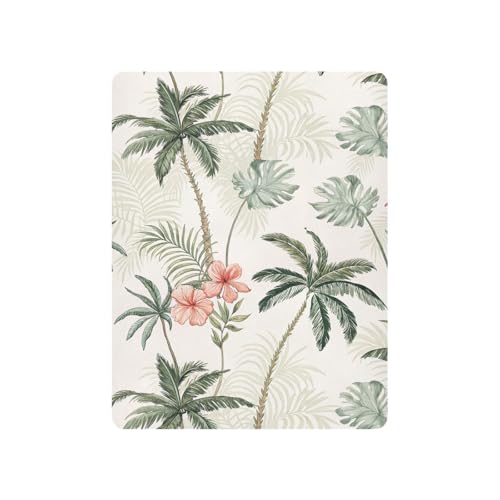 Image of Tropical Palm Trees Crib Sheets, Crib Sheets for Boys Girls, Breathable Soft Standard Toddler Crib Sheet 52 X 28 Inches
