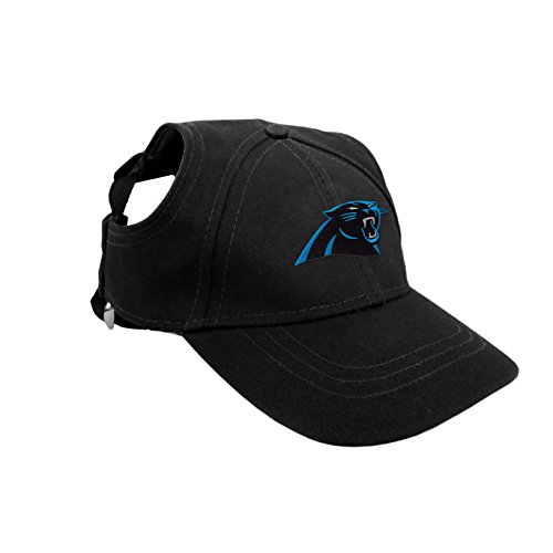 Littlearth NFL Carolina Panthers Pet Baseball Hat, Team Color, Medium