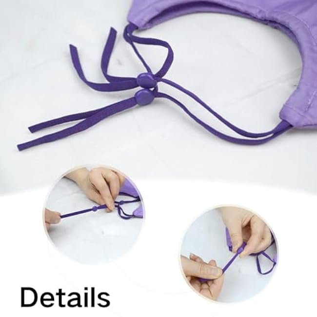 Adjustable Pet Shower Caps Bath Cap Dog Cat Shower Caps, Waterproof Adjustable Ear Protection Cats Ear Drops Guard for Kitten Puppy Small Pets Bath Protector (Purple)-za0xVcZZ